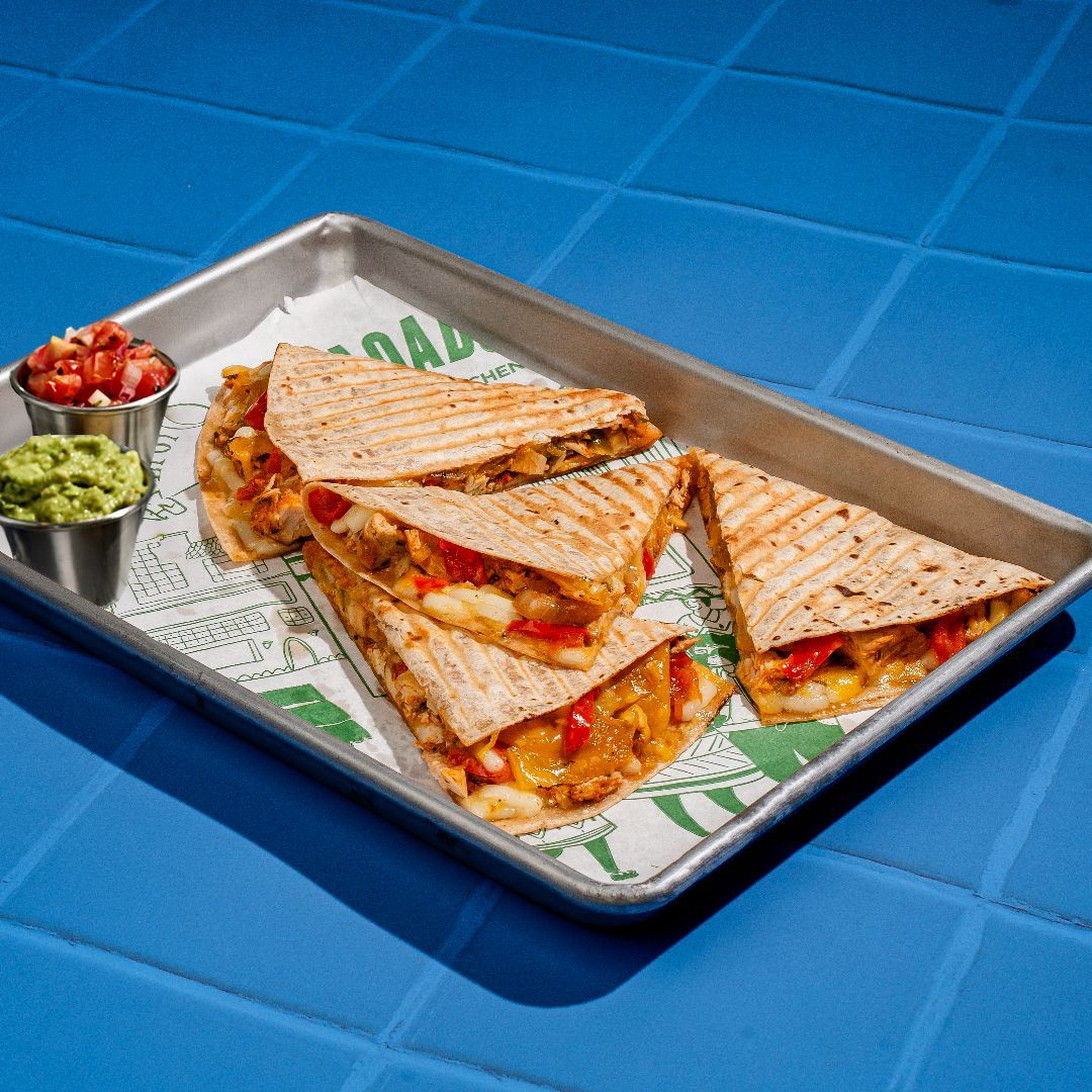 Taqado chicken quesadilla